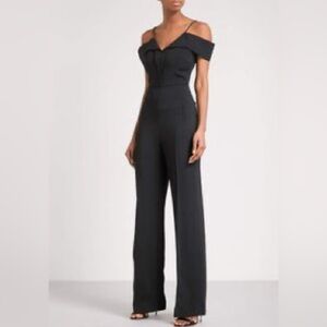 ROLAND MOURET Corsham off-the-shoulder stretch-crepe jumpsuit